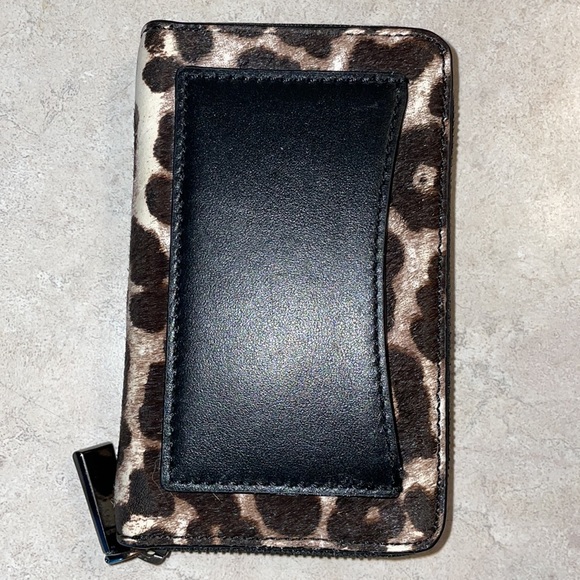 MICHAEL MICHAEL KORS Small Leopard Print Calf Hair Wallet - Picture 5 of 8